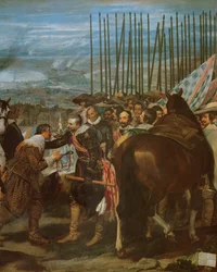 A rendição de Breda, 1625, c.1635 óleo sobre tela detalhe de 30730